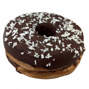 CV11 - veganer Cronut mit Kokosraspeln