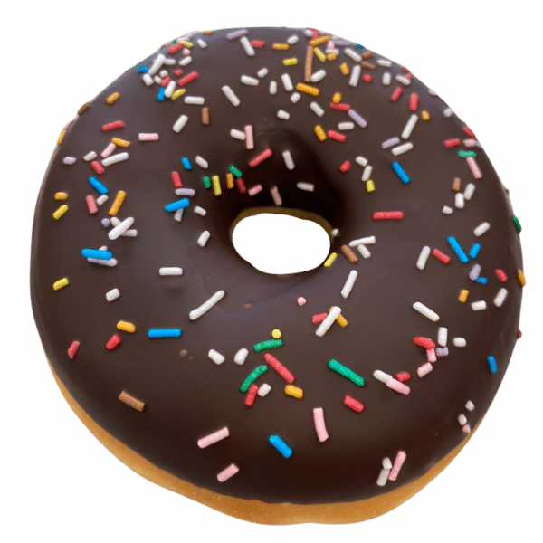 DE01 - Donut mit bunten Streusel