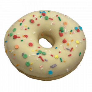 DE02 - Donut mit Konfetti und bunten Streusel