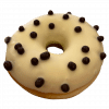 DE12 - Donut mit dunklen Crispearls