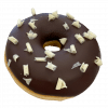 DE17 - Donut mit weißen Schokoflocken