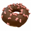 DE18 - Donut mit Erdbeer-Schokoflocken