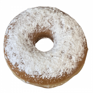 DK04 - klassischer Donut mit Puderzucker