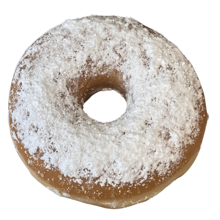 DK04 - klassischer Donut mit Puderzucker