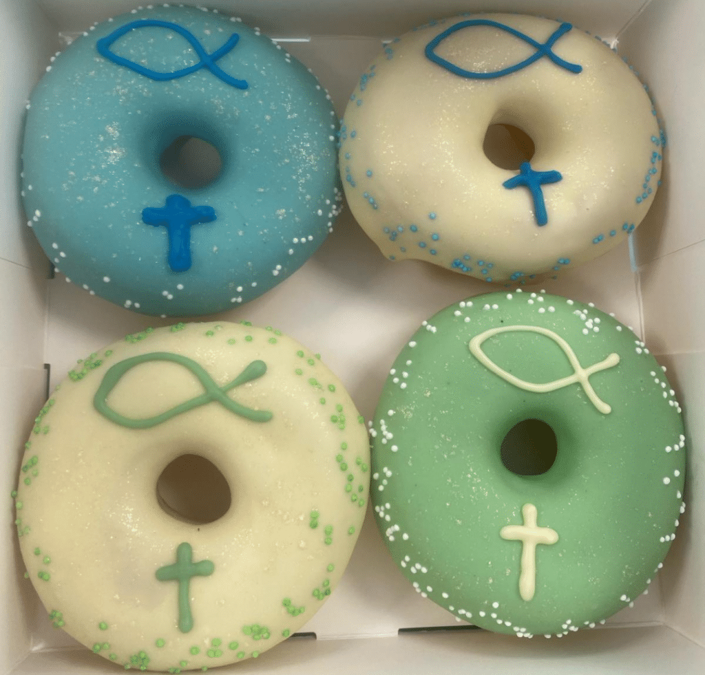 Kommunion Konfirmation Taufe Donut