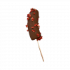 Frozen Banana mit getrockneten Erdbeerstreusel