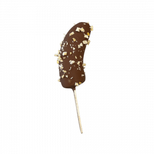 Frozen Banana mit getrockneten Mango Streusel