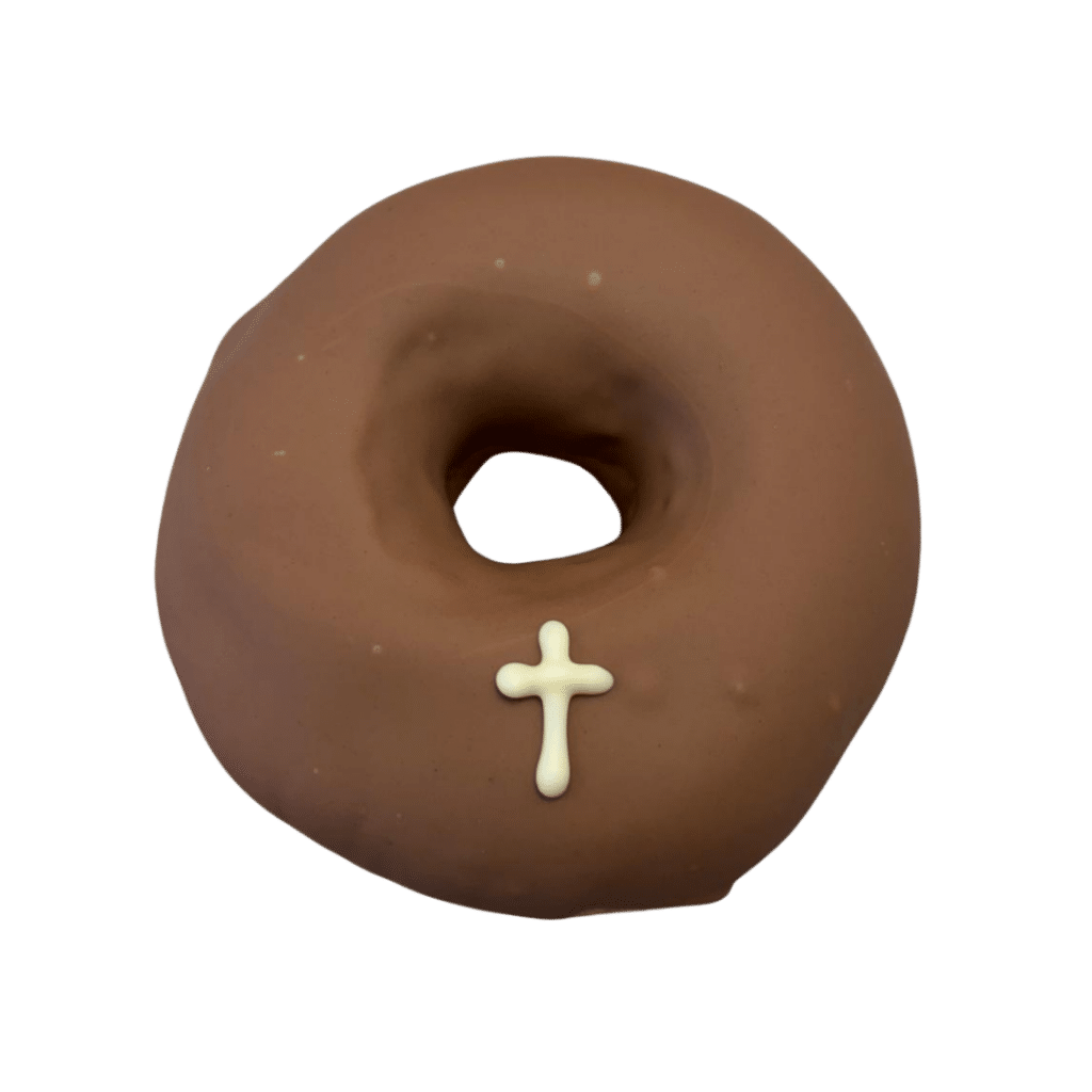 Donut Vollmilch mit Kreuz