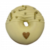 Hochzeit Donut goldene Perlen & Stangen und Streifen + Herz (normal)