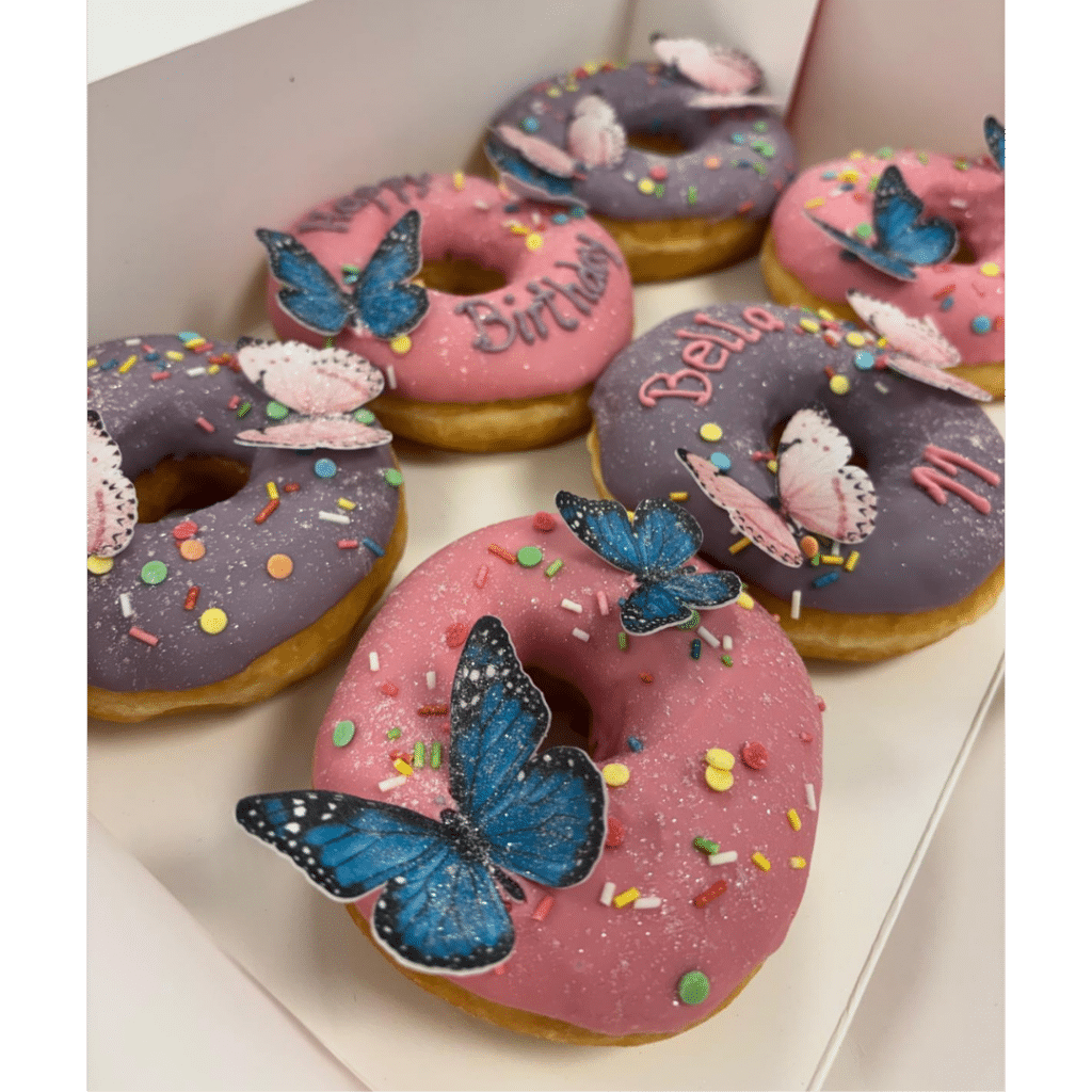 Schmetterling Donut lila (1)