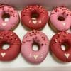 Valentinstag Donutbox Erdbeerstreusel